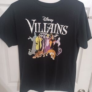 Disney Women's Villains T-Shirt Size XL Black